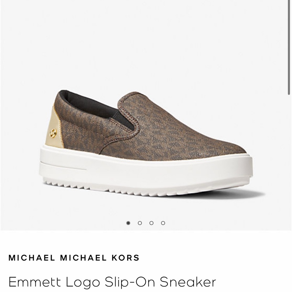 Michael Kors Brown Slip-On Sneakers